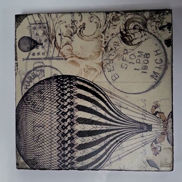 Cedar Mountain Air Balloon Artwork Handmade On Salt Spring Island Canada - Picture 2 of 8